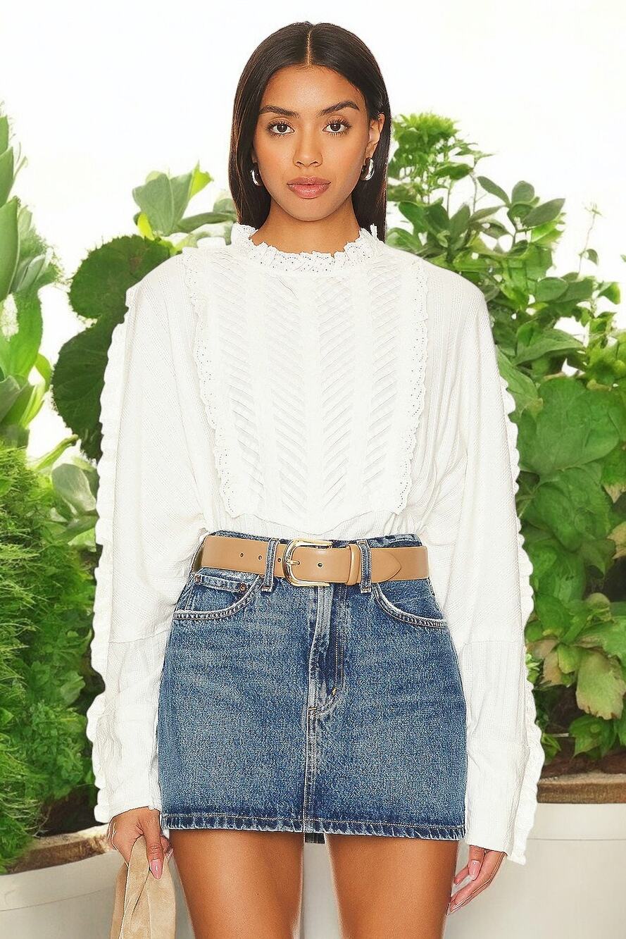 NWT - Free People More Romance Top in Ivory Size: XS